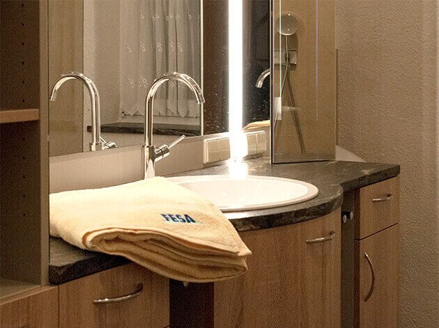 Schöne Bäder, von FESA individuell geplant und handwerklich perfekt umgesetzt.